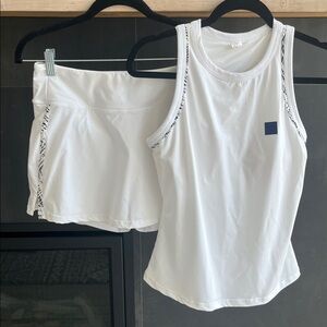 Fila Tank Top and Skirt Set